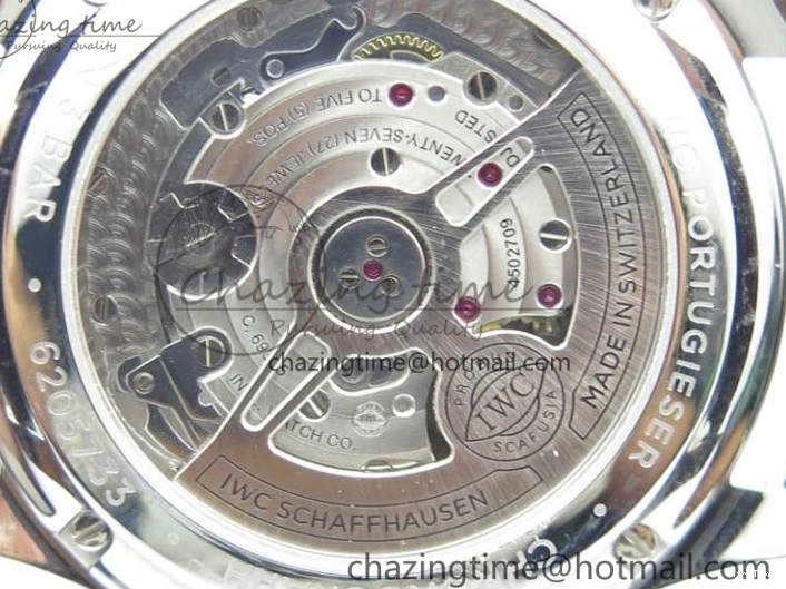 MIROTIME 0724 Timeless Portuguese Chrono IW371606 ZF 1:1 Best Edition Blue Dial on Black Leather Strap A 7099